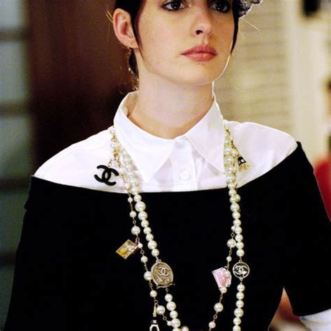 devil wears prada chanel look|anne hathaway chanel necklace.